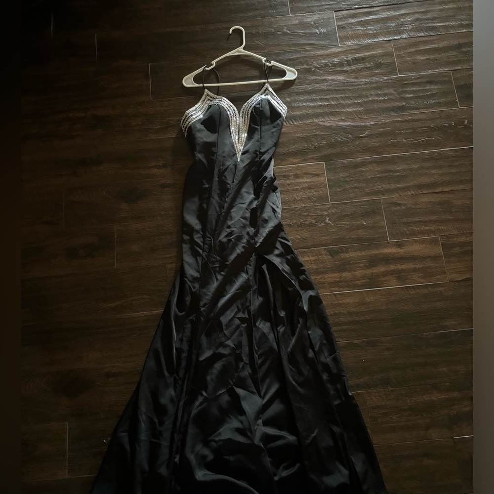 Black and rhinestone elegant dress